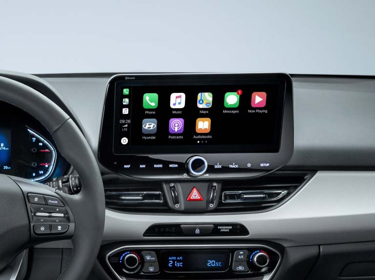 The new i30 new air vents, and its 10.25" AVN touchscreen